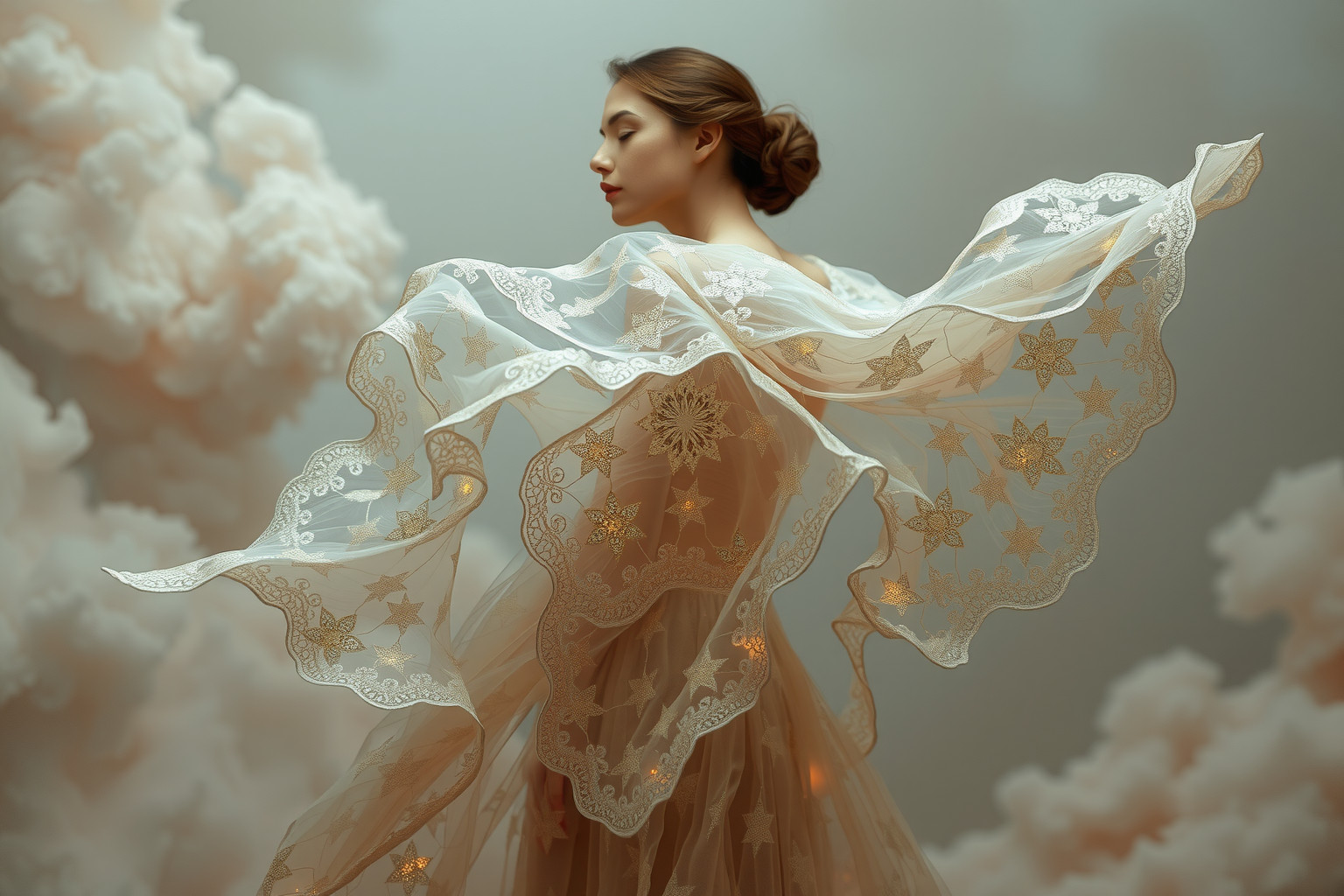 Sognare pizzo a fuselli simboleggia raffinatezza e autenticità interiore.