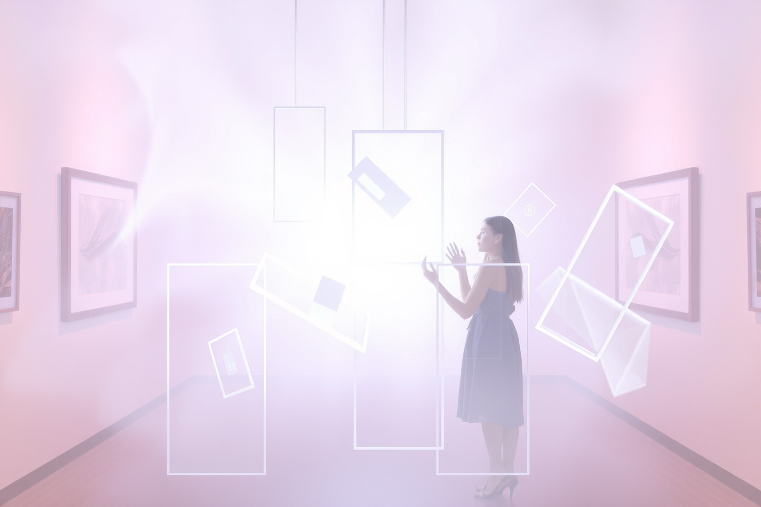 Sognare una galleria d'arte riflette il desiderio di espressione creativa.