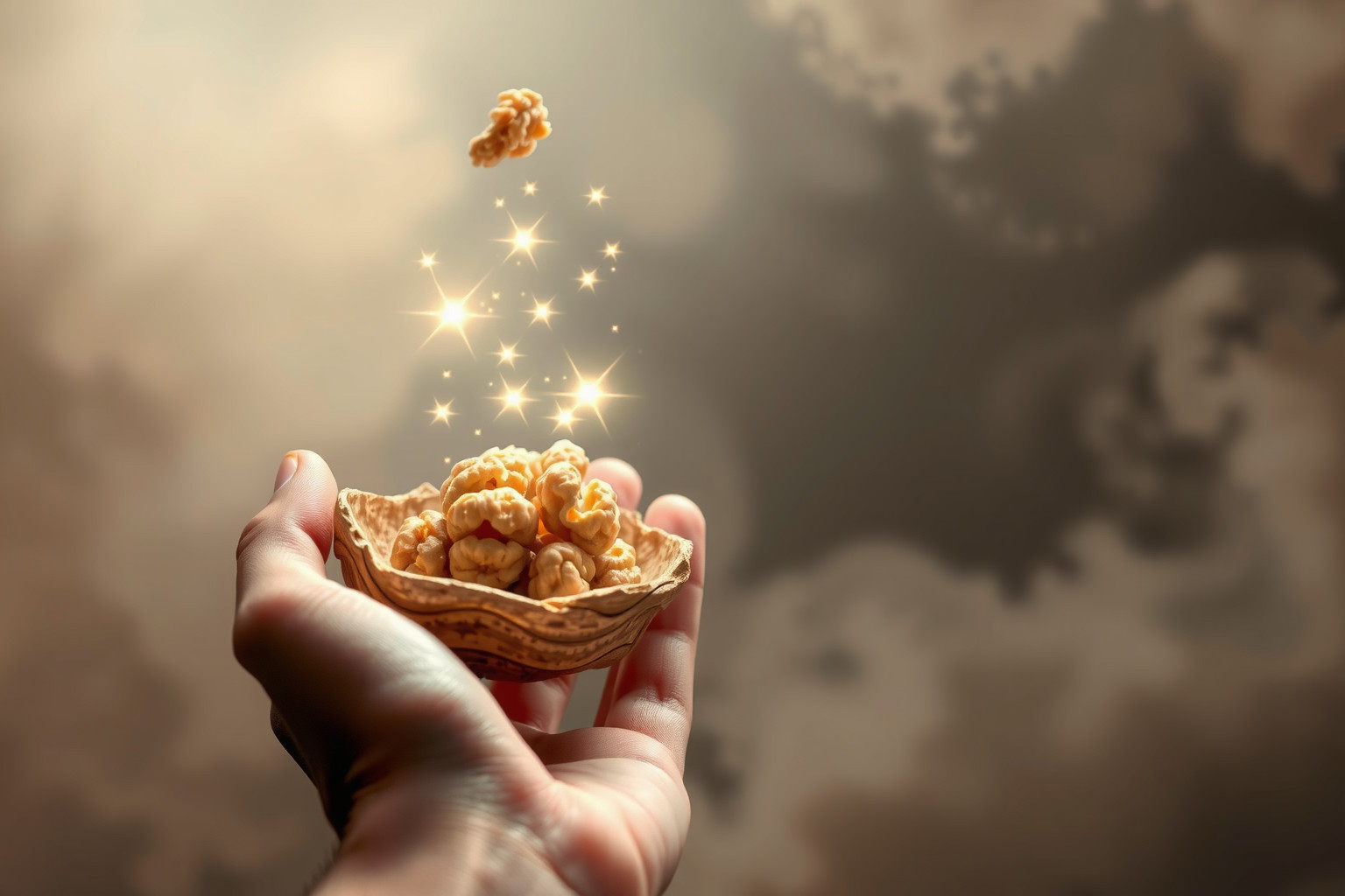 Sognare noci simboleggia ricchezza nascosta e potenziale da scoprire.