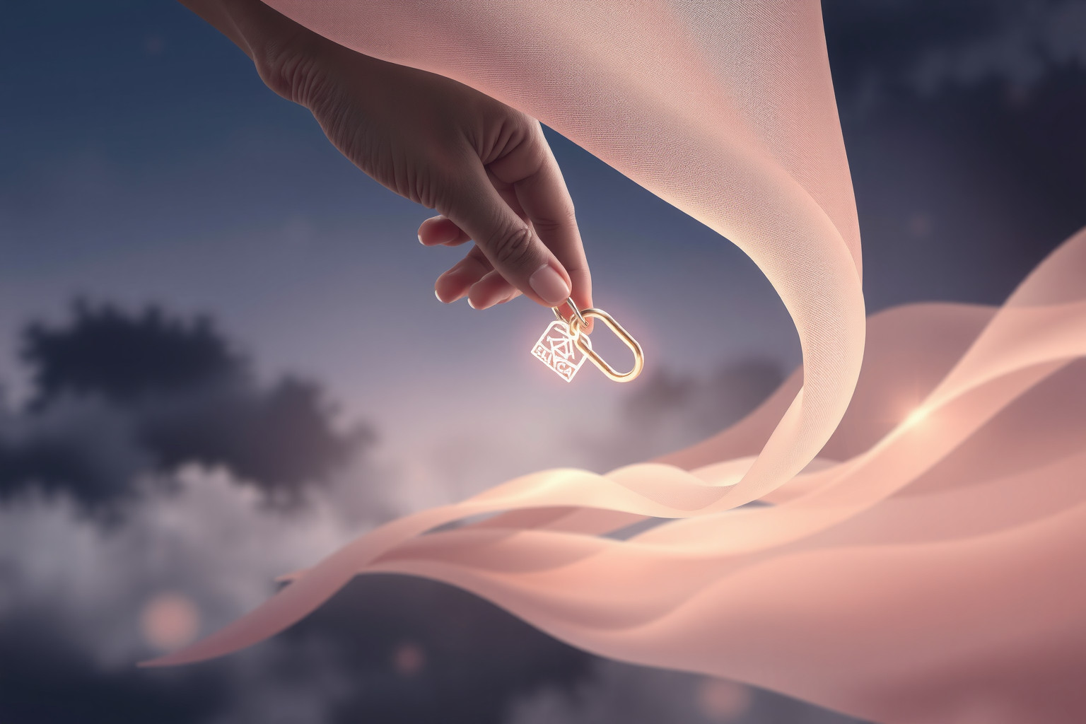 Sognare di nascondere un portachiavi riflette segreti interiori nascosti.