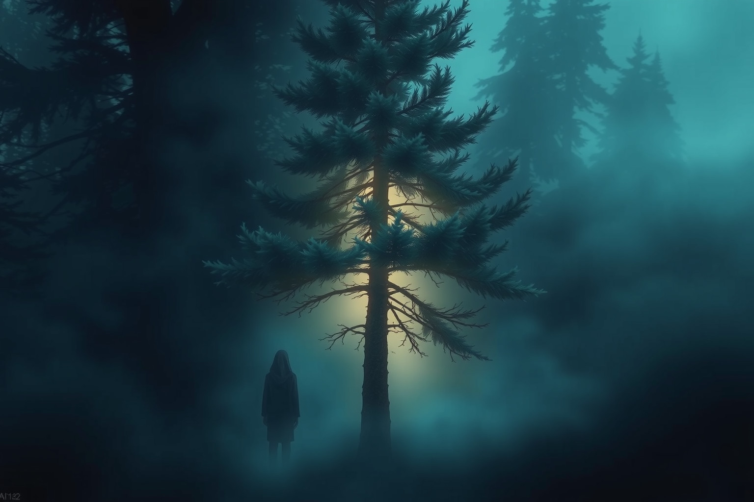 Sognare un abete nascosto riflette ansie e bisogno di sicurezza.