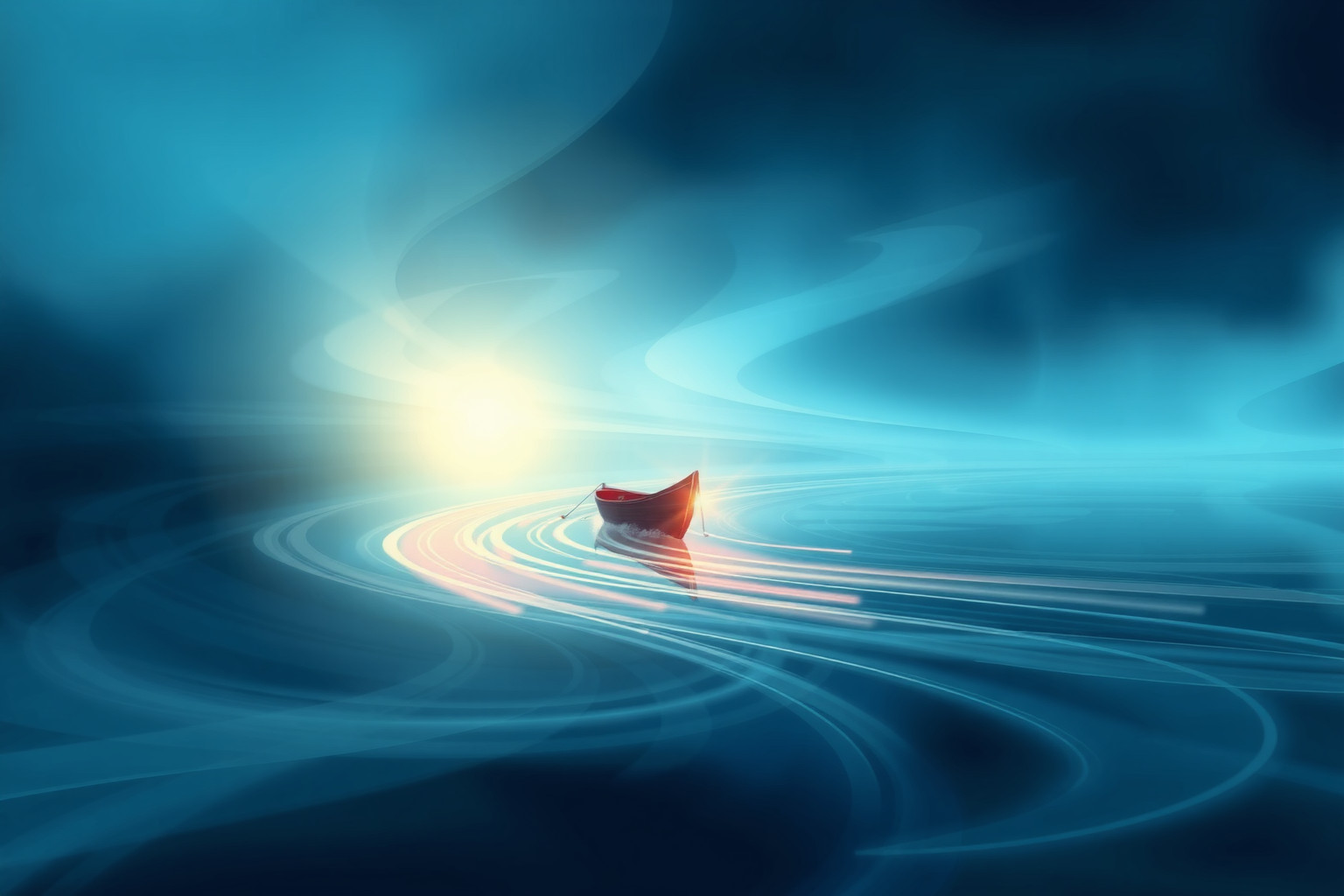 Sognare di navigare in corrente indica cambiamenti emotivi profondi imminenti.