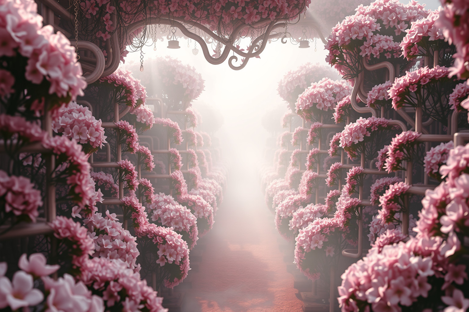 Perdersi tra azalee simboleggia confusione emotiva e indecisione.