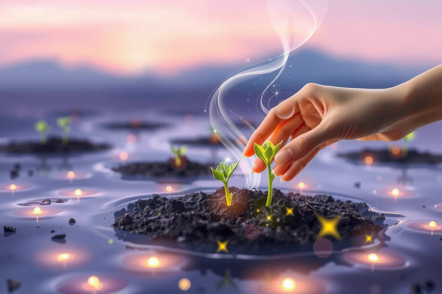 Sognare di piantare semi simboleggia nuovi inizi e speranze future.