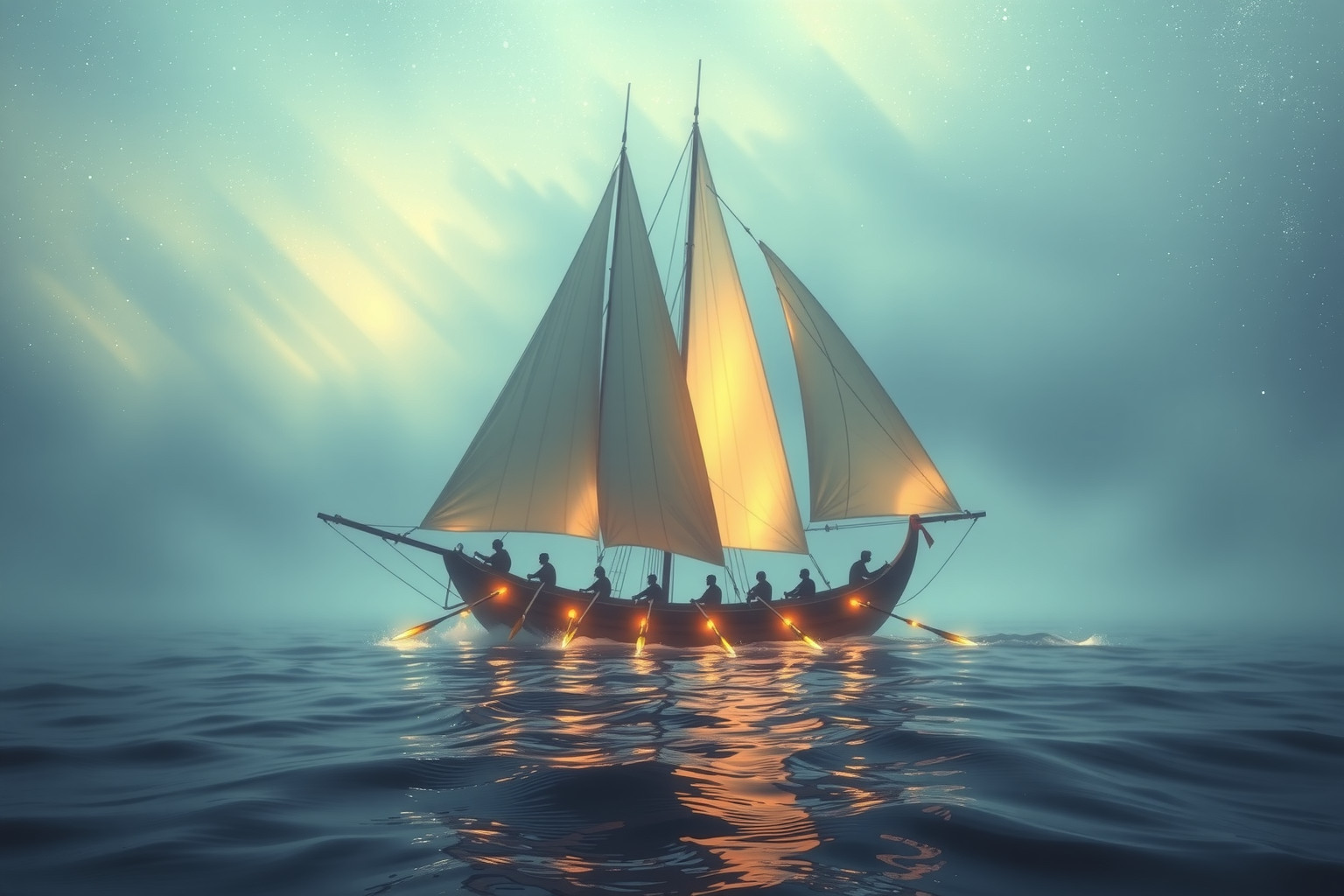 Sognare di remare su una galea simboleggia impegno e sacrificio.