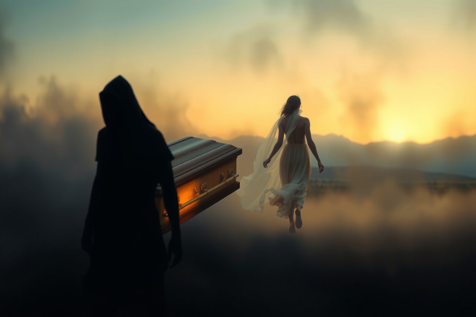 Sognare di scappare dal portatore di bara indica paura del cambiamento.