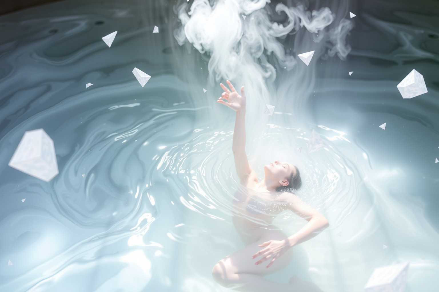 Sognare di scivolare nella vasca simboleggia perdita improvvisa controllo emotivo.