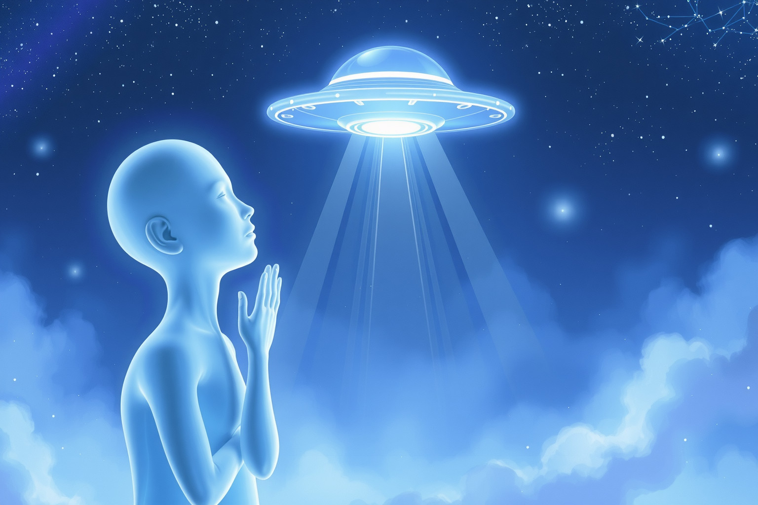 Sognare di studiare un UFO simboleggia curiosità verso l’ignoto.