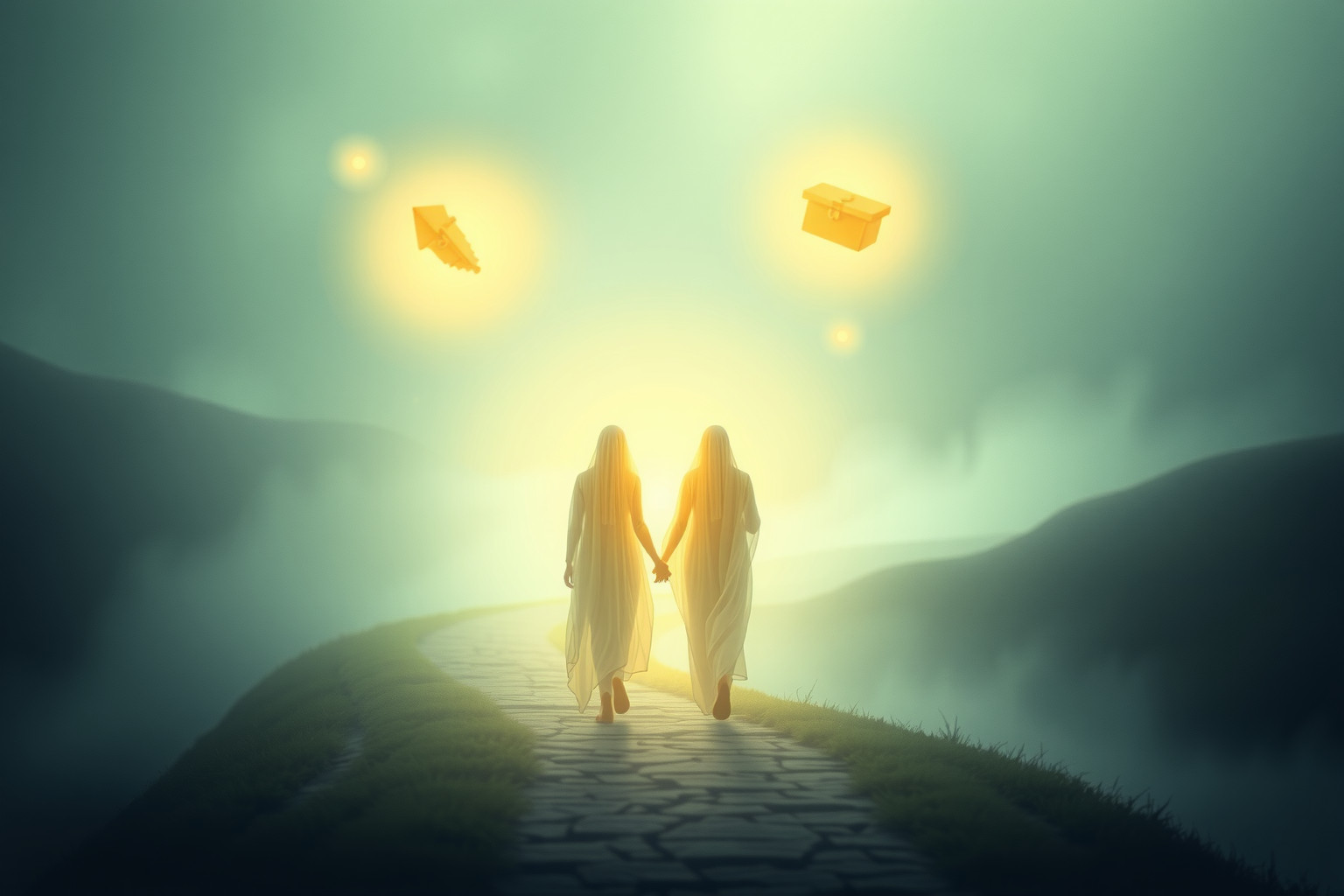 Sognare un tesoro con defunti simboleggia ricchezza interiore nascosta.