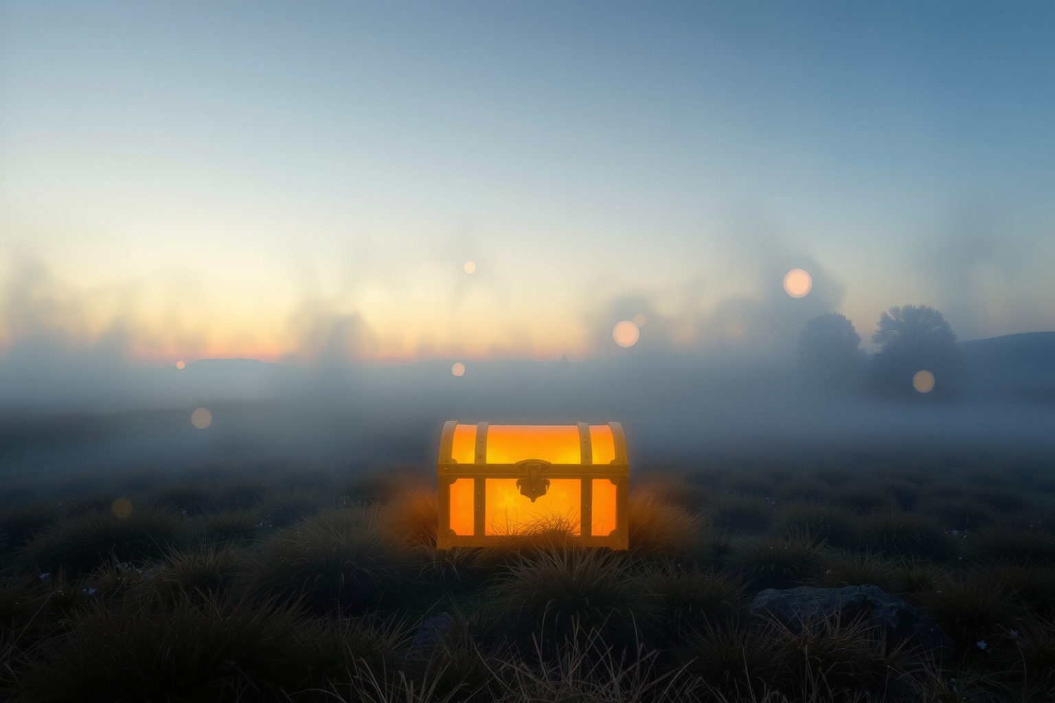 Sognare un tesoro in campagna simboleggia ricchezza interiore nascosta.