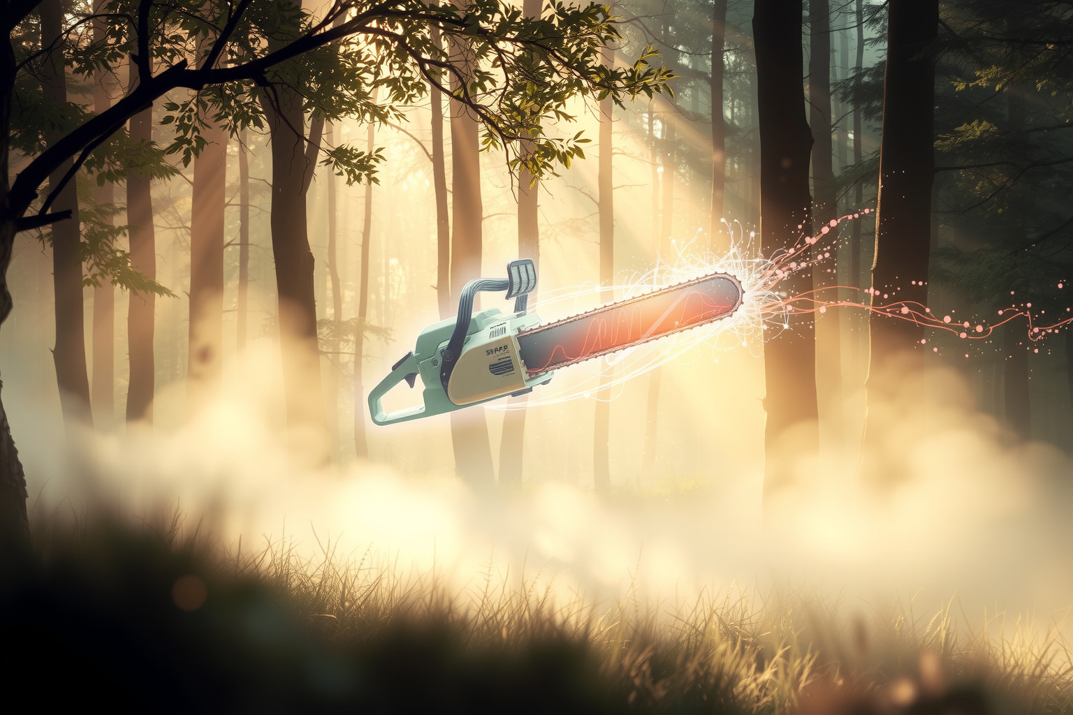 Sognare una sega a catena simboleggia forza e nuove opportunità.