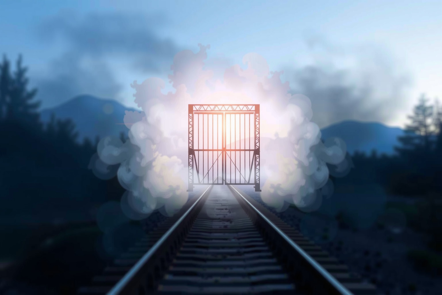 Sognare un casello ferroviario improvviso simboleggia ostacoli imprevisti.