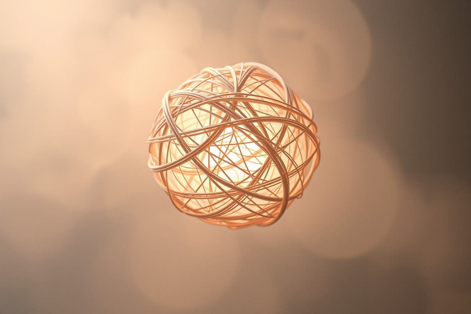 Sognare un gomitolo aggrovigliato simboleggia problemi emotivi nascosti.