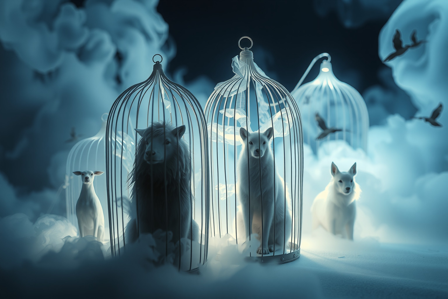 Sognare animali prigionieri riflette istinti bloccati e desiderio di libertà.