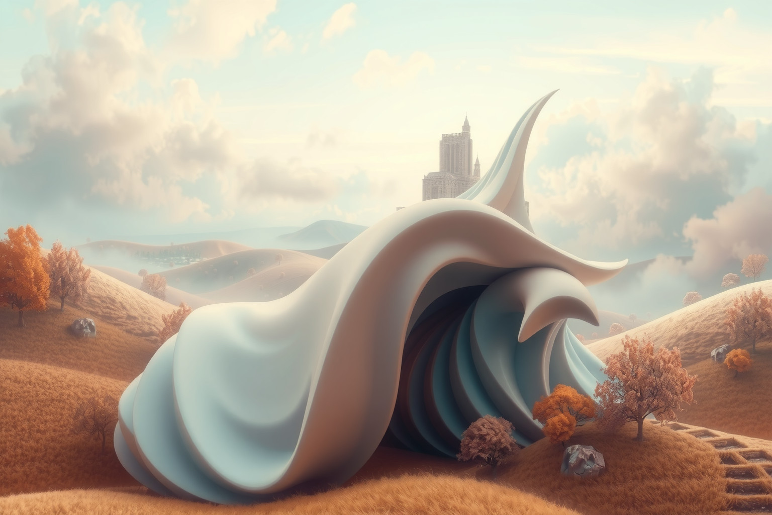 Sognare mondi deformati riflette confusione e crisi interiori profonde.