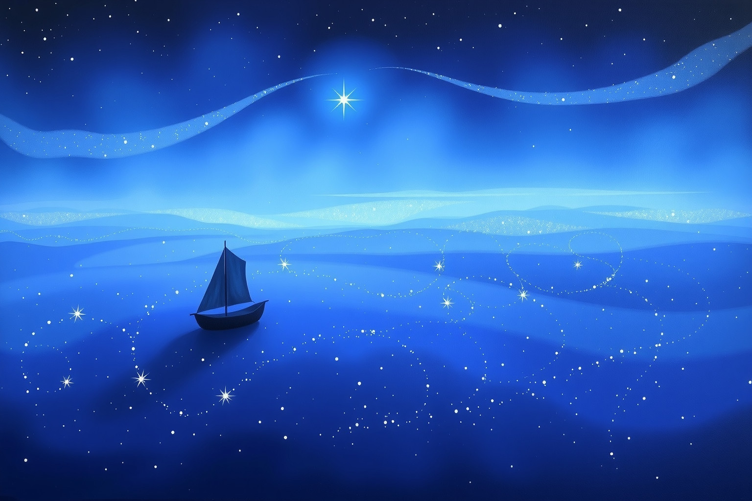 Sognare la Stella Polare simboleggia guida e ricerca di direzione.