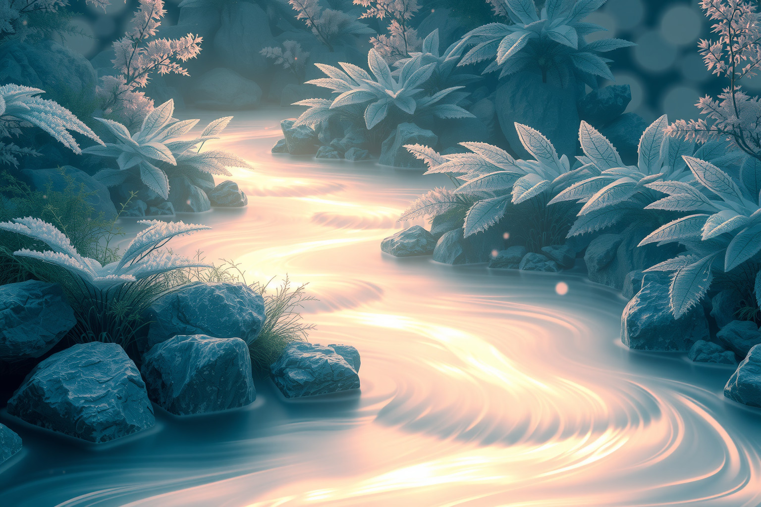 Sognare fiumi nell'Eden simboleggia purezza e rinascita spirituale.