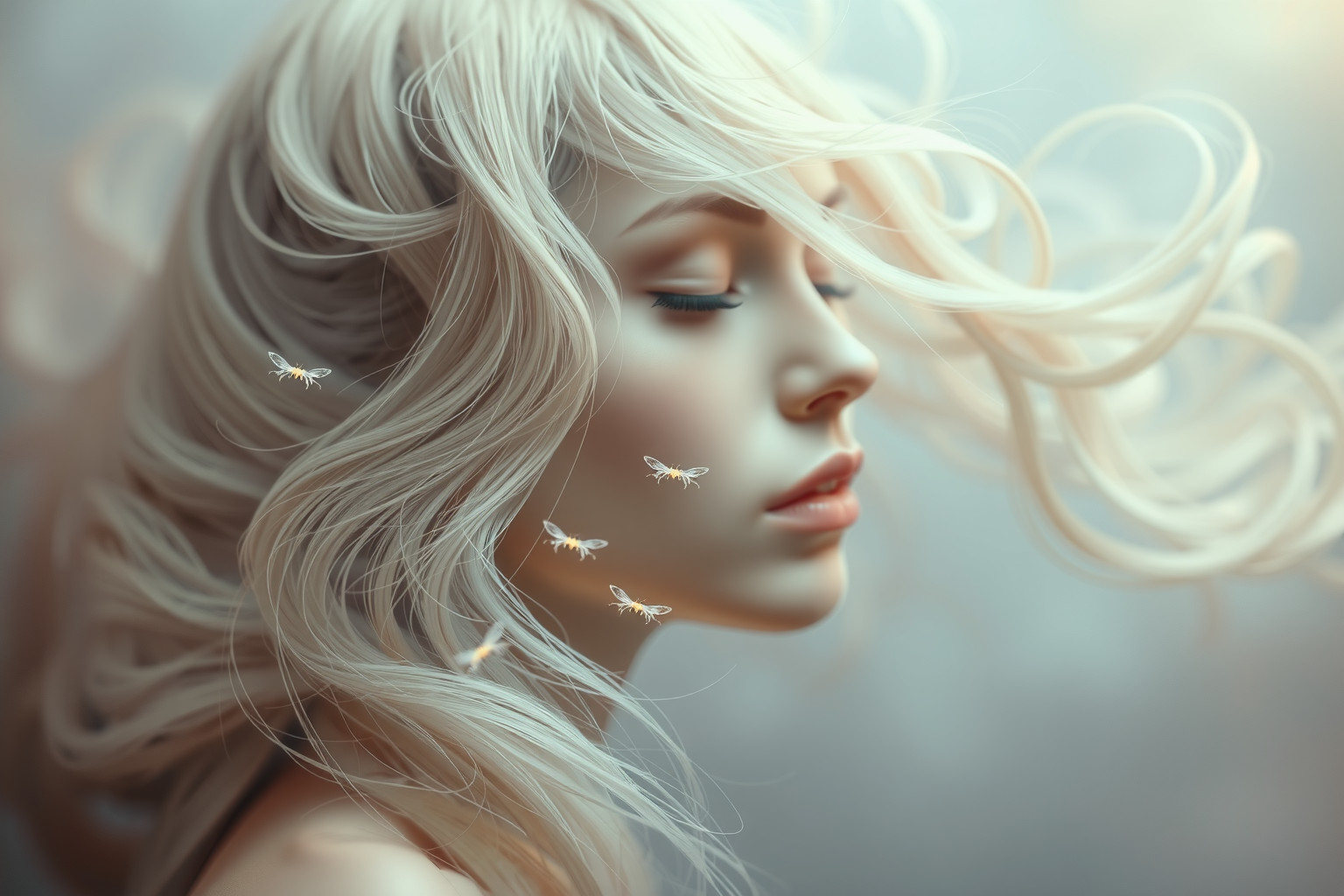 Sognare parassiti nei capelli simboleggia ansie interiori persistenti.