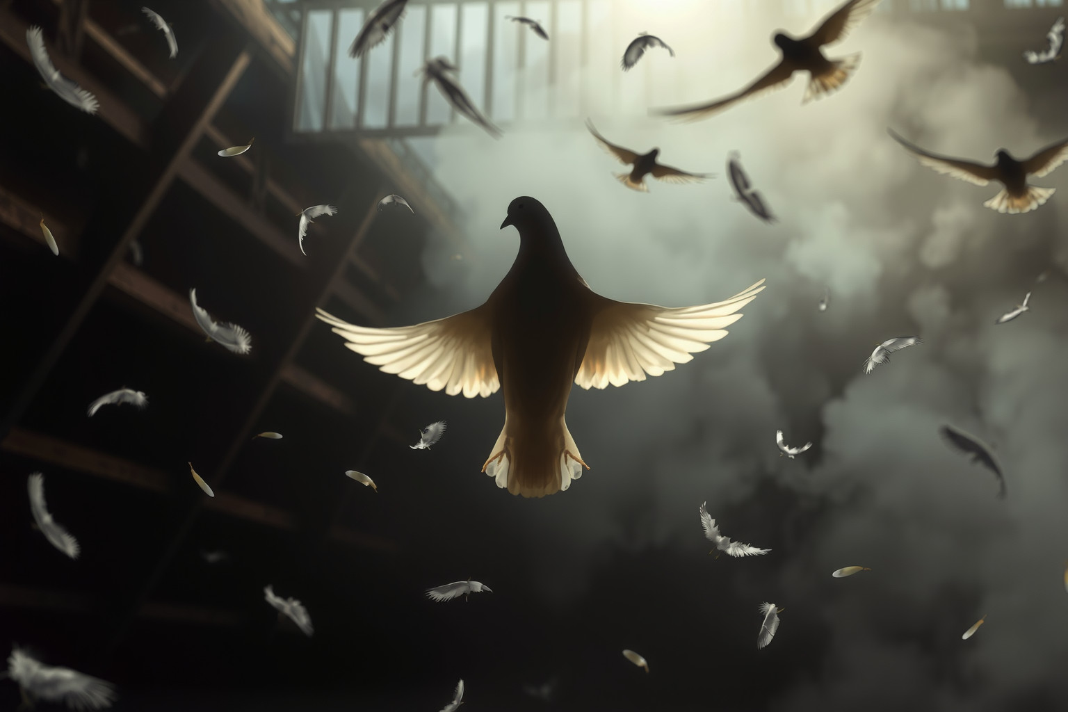 Sognare piccioni litigiosi indica conflitti nascosti nella tua vita.