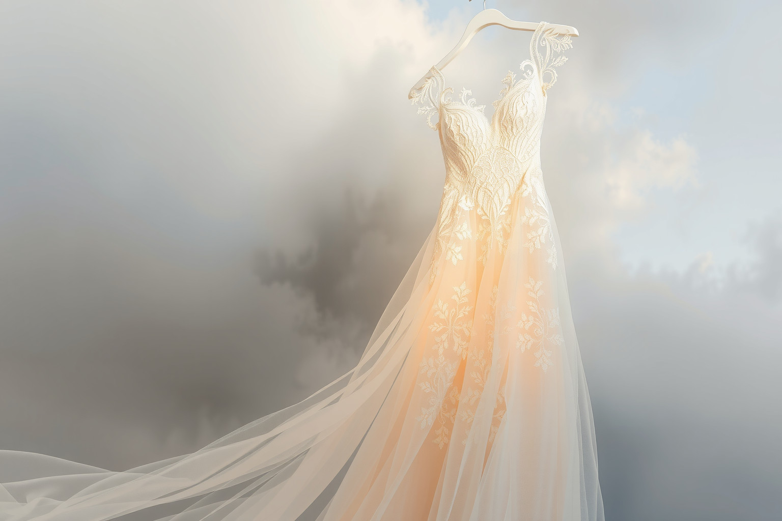 Sognare pizzo a fuselli in abito nuziale simboleggia un impegno duraturo.