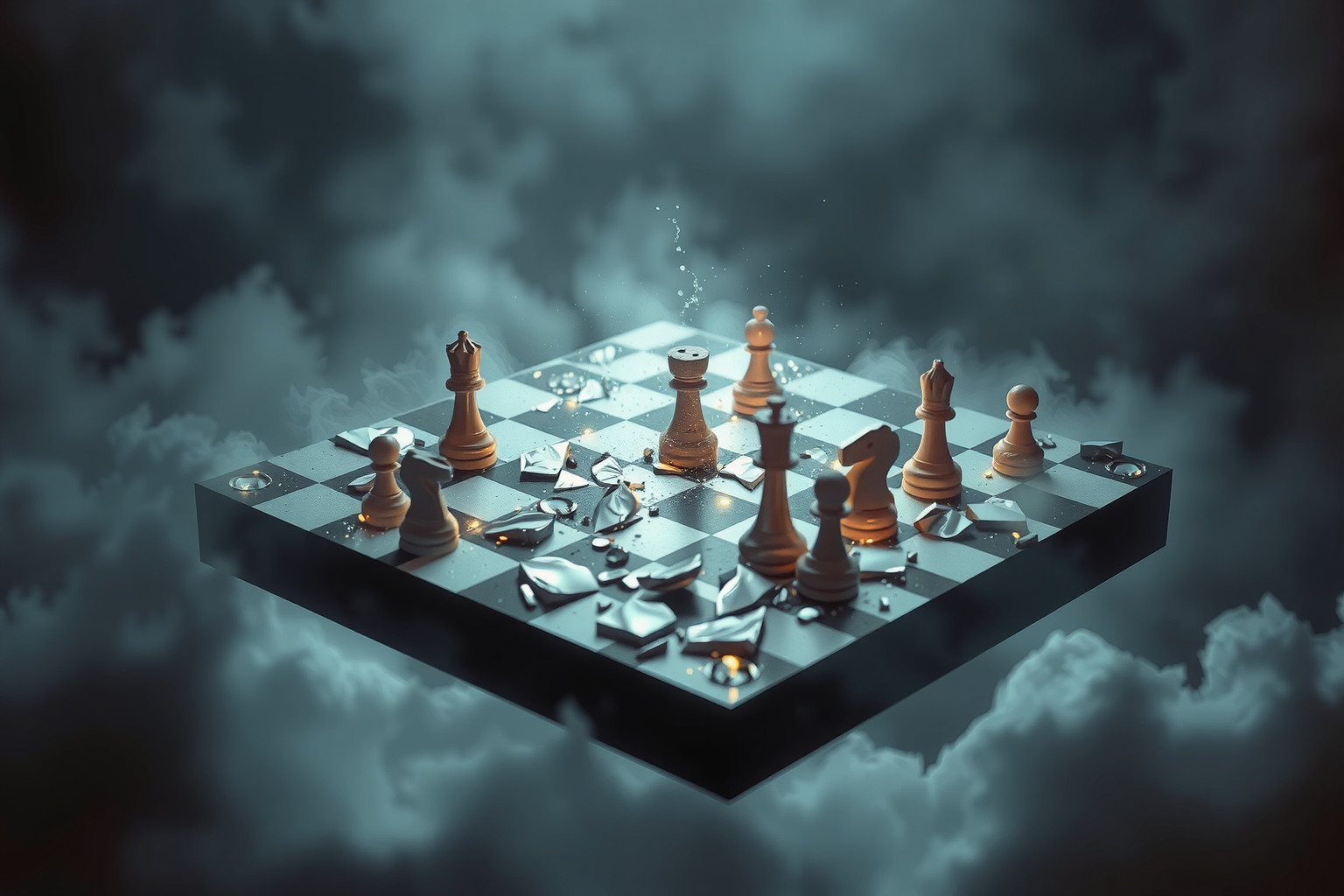 Sognare scacchi rotti indica perdita di controllo personale imminente.