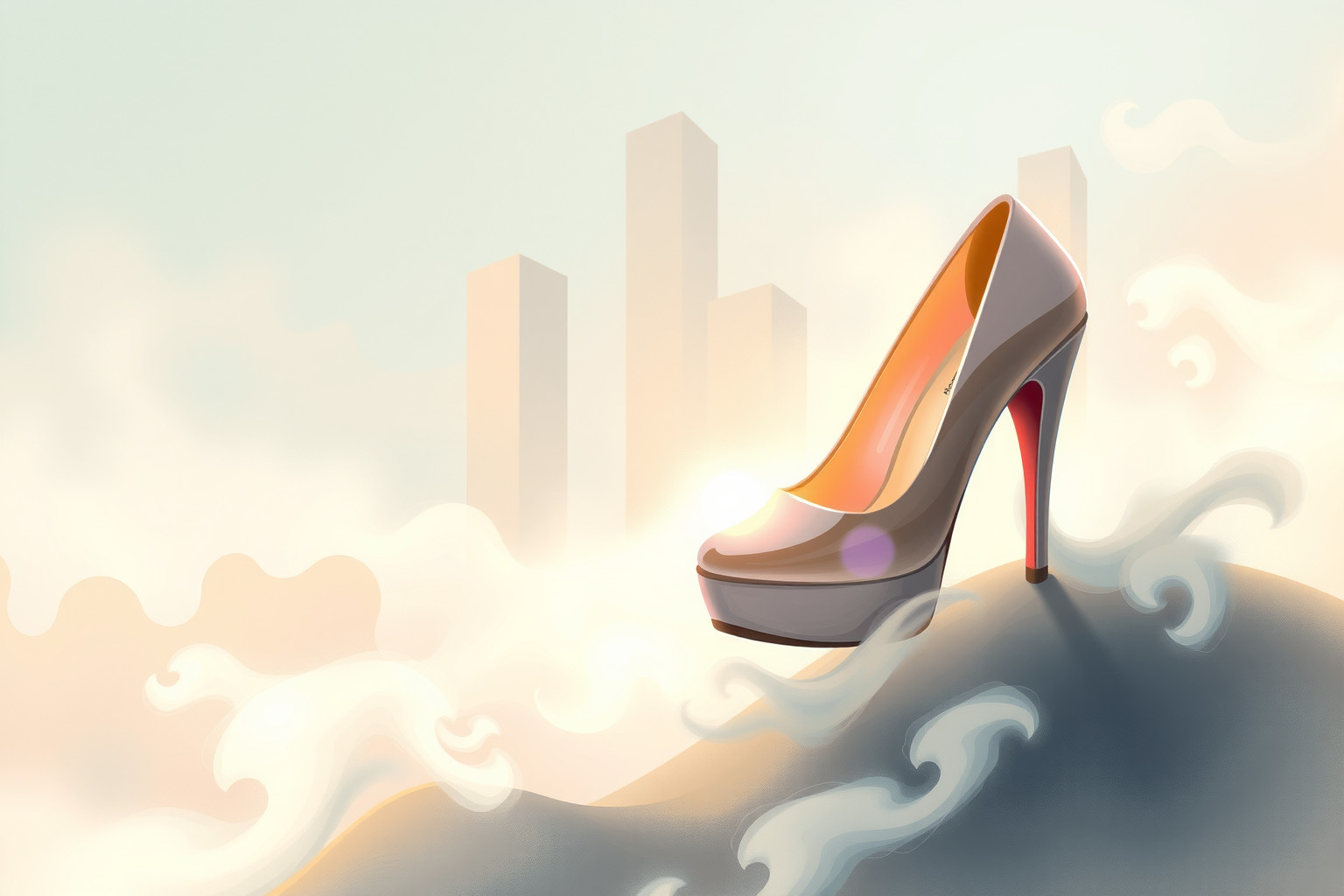 Sognare tacchi con plateau simboleggia sicurezza e desiderio di successo.