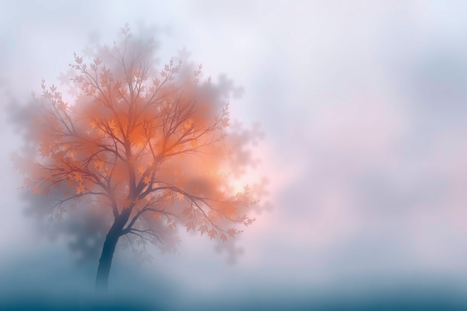 Sognare un acero nella nebbia riflette confusione e ricerca chiarezza.