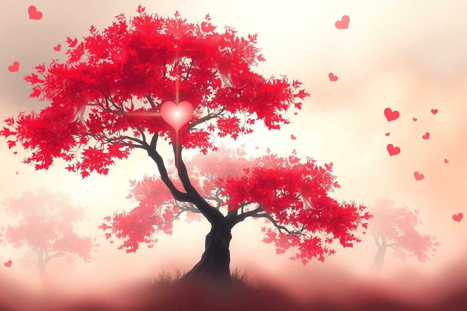 Sognare un acero rosso simboleggia passione e cambiamento profondo.