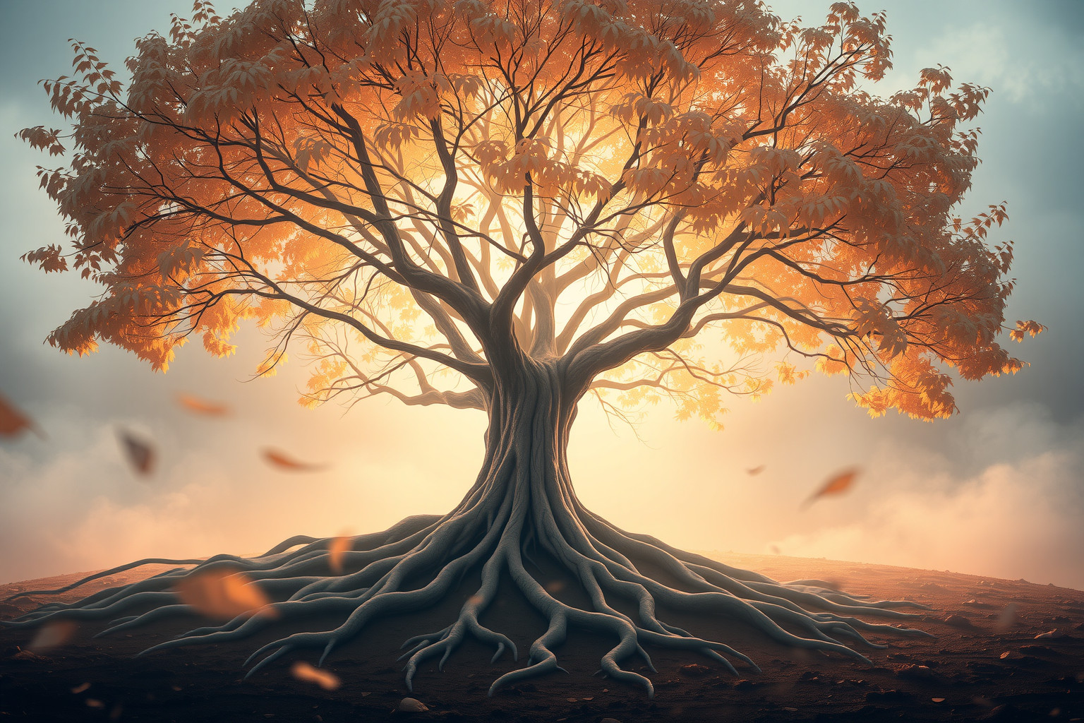 Sognare un acero radicato simboleggia forza e legame ancestrale.