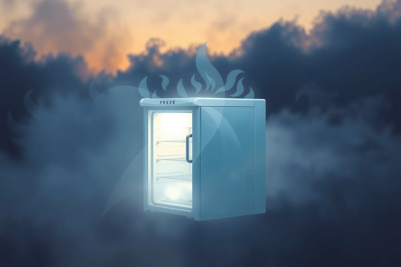 Sognare un congelatore infestato simboleggia paure nascoste e emozioni represse.