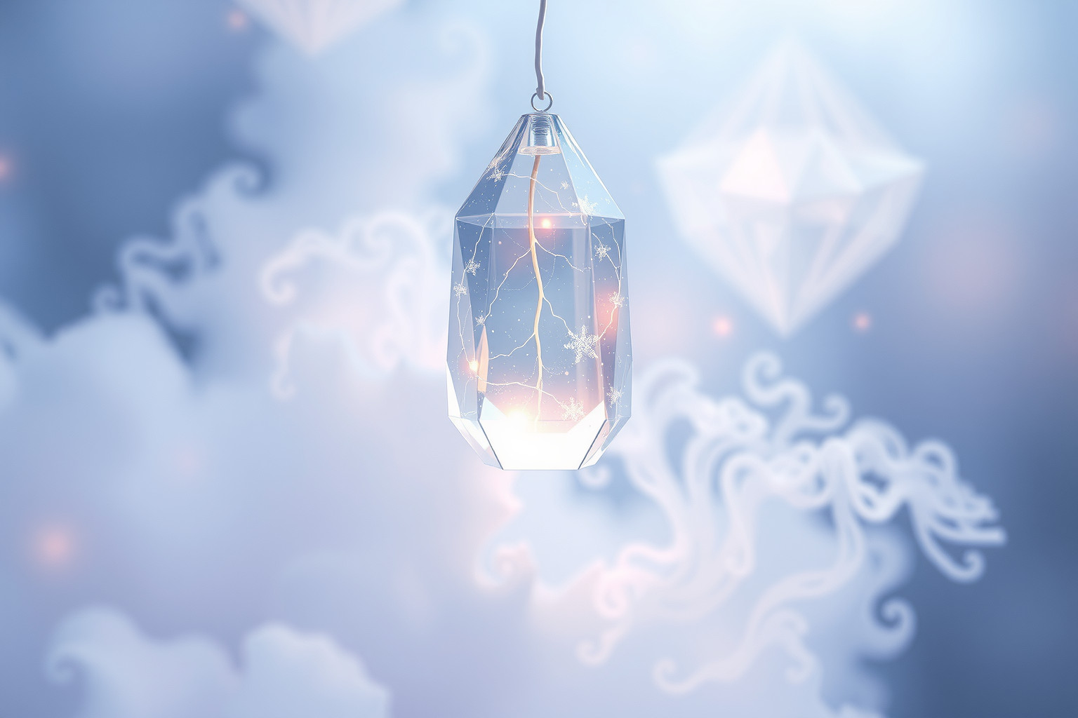 Sognare un cristallo di vetro che parla simboleggia verità nascoste.