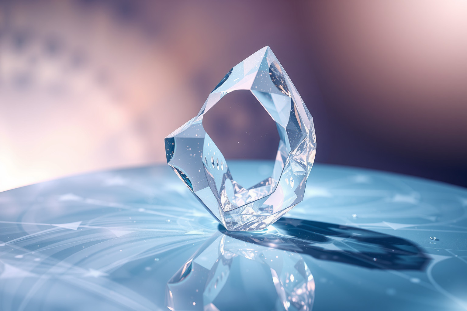 Sognare cristalli di vetro che si trasformano simboleggia cambiamenti interiori profondi.
