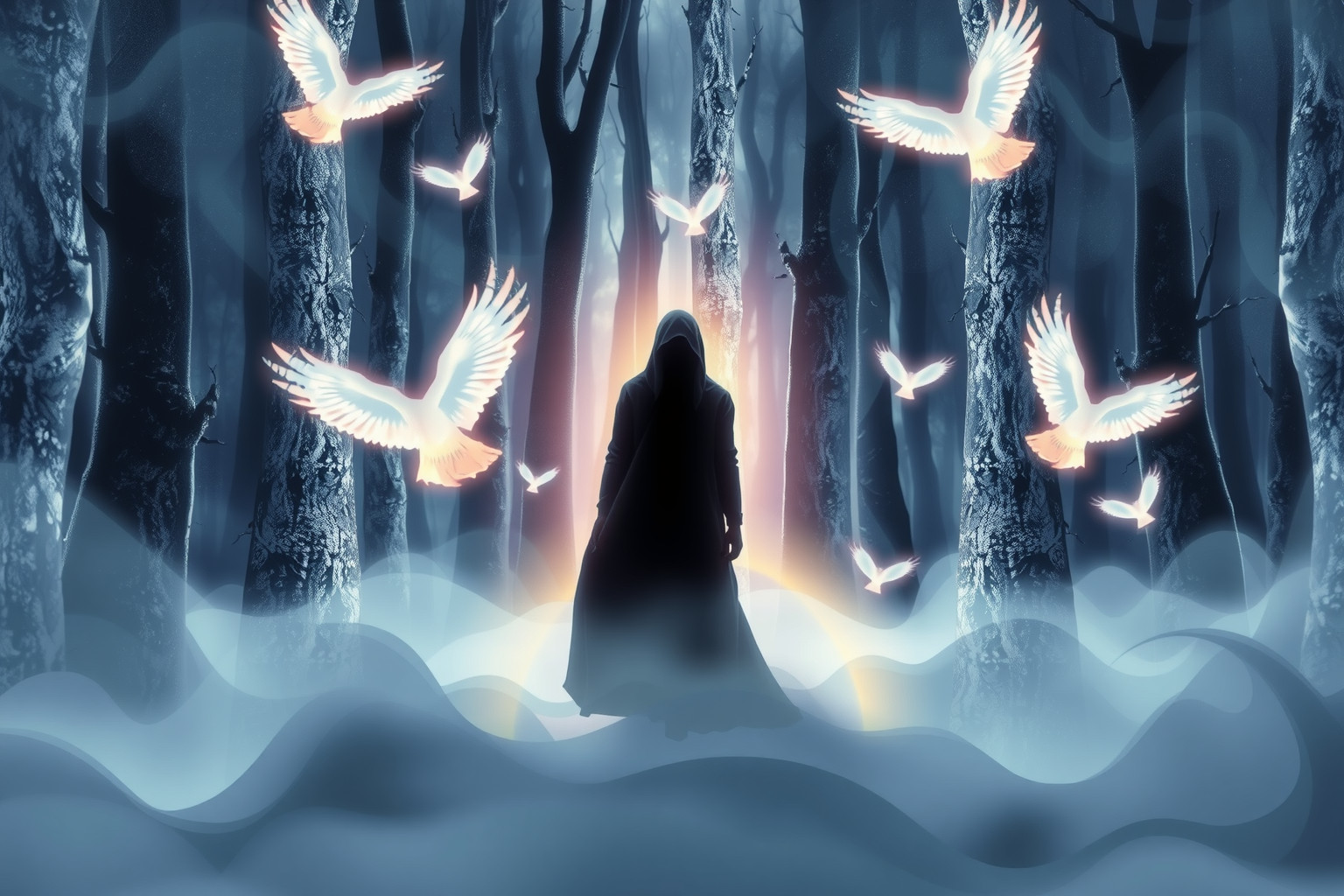 Il falconiere rappresenta il controllo sull'istinto nella foresta onirica.