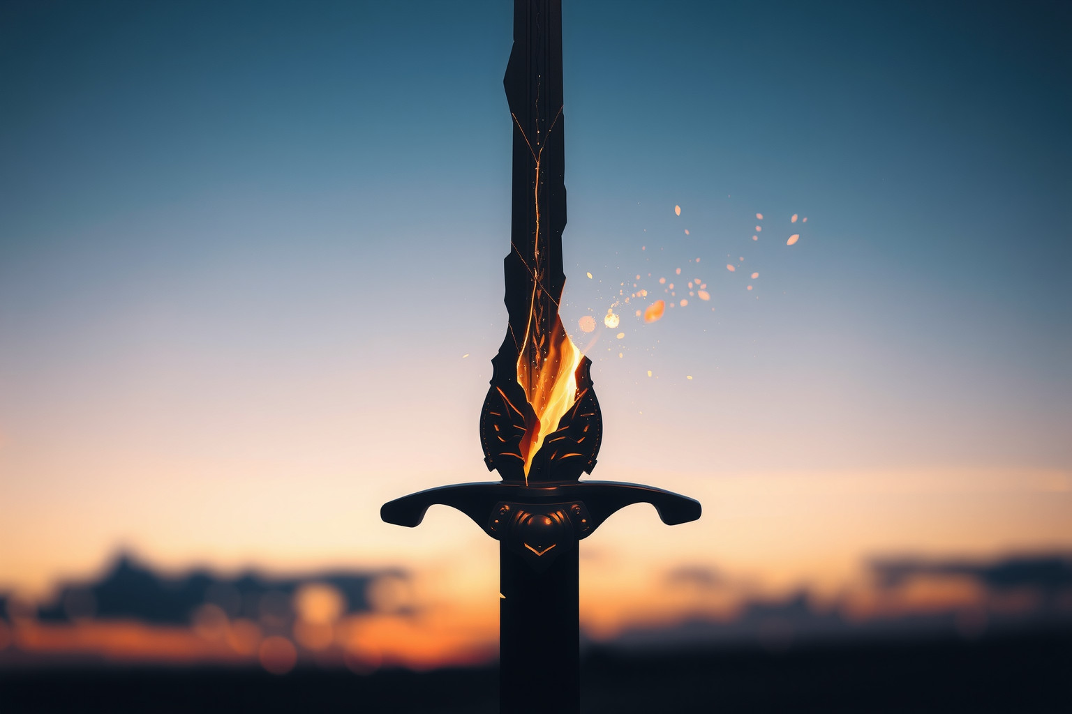 Sognare un fodero d'arma rotto indica vulnerabilità e protezione compromessa.