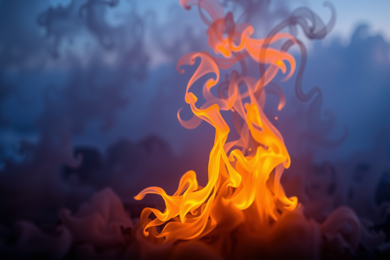 Sognare un incendio simboleggia trasformazione interiore e rinnovamento urgente.