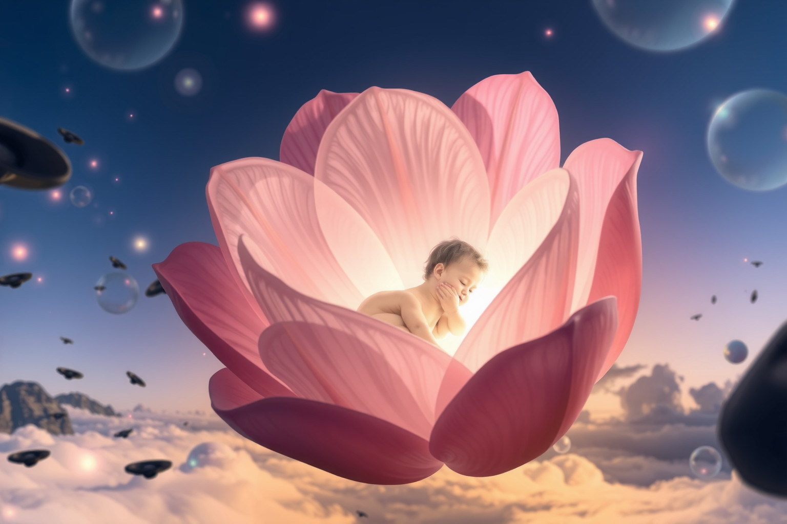 Sognare un neonato inaspettato simboleggia nuova rinascita improvvisa.