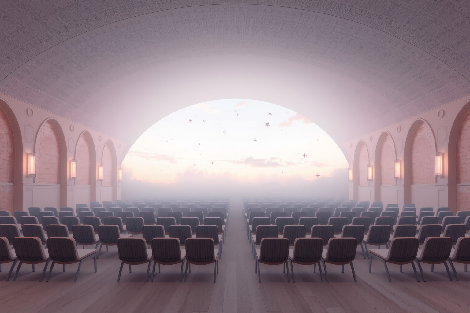 Sognare un parlamento vuoto simboleggia decisioni mancate e vuoto di potere.