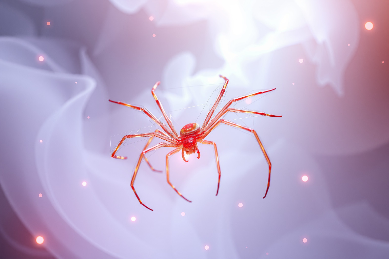 Sognare un ragno rosso simboleggia passione e avvertimenti emotivi.