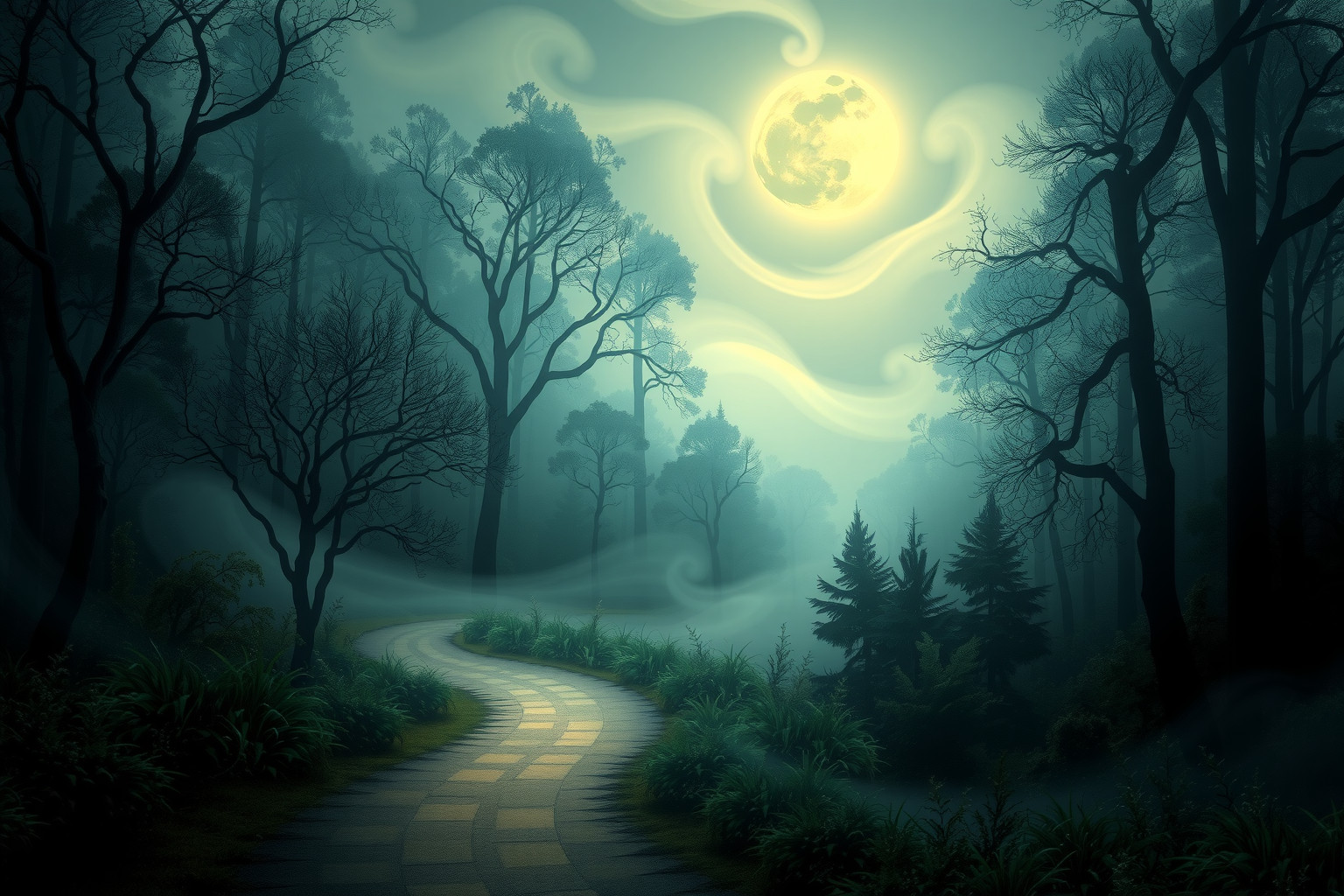 Sognare un sentiero nel bosco simboleggia scelte nascoste nella vita.