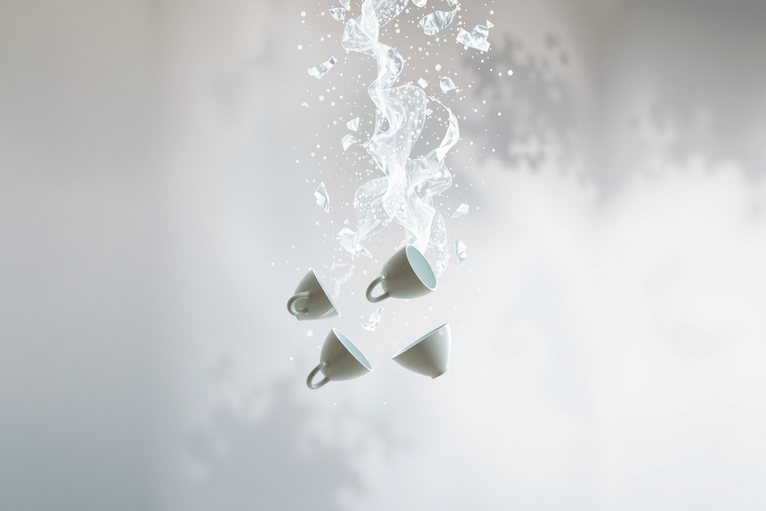 Sognare servizio da tavola che cade indica inattese difficoltà familiari imminenti.