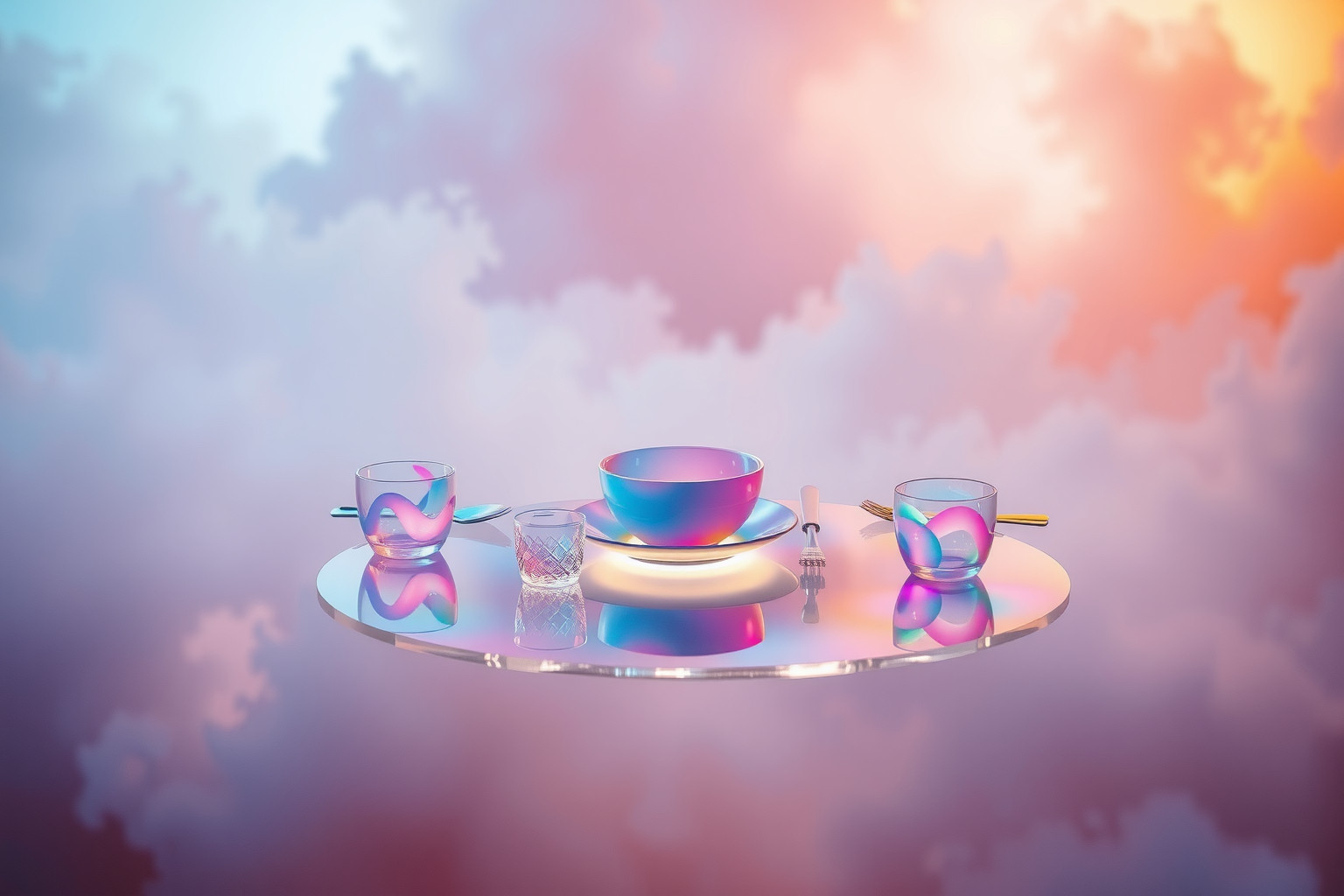 Sognare un servizio colorato simboleggia gioia e convivialità futura.