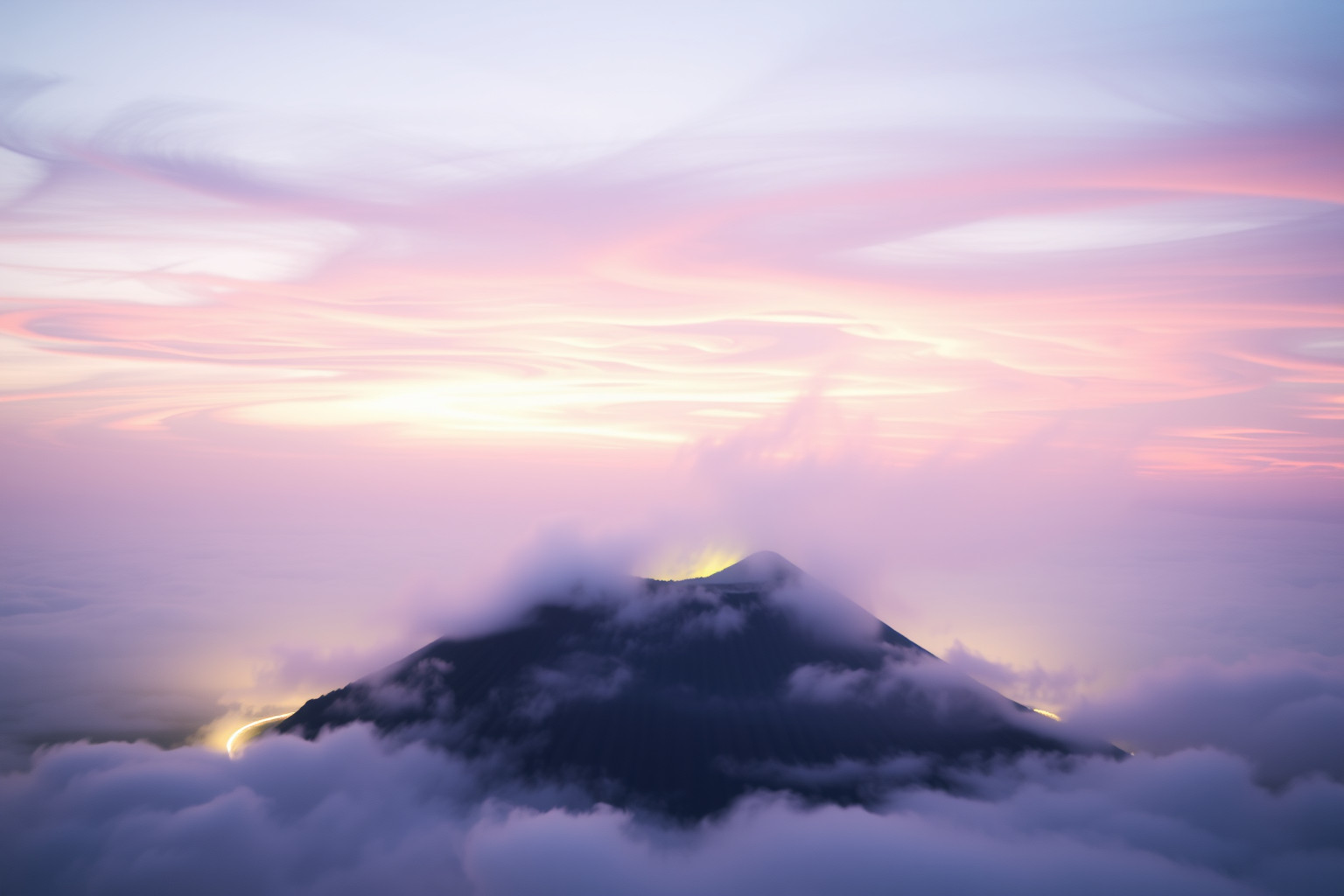 Sognare un vulcano dormiente indica emozioni represse pronte a esplodere.