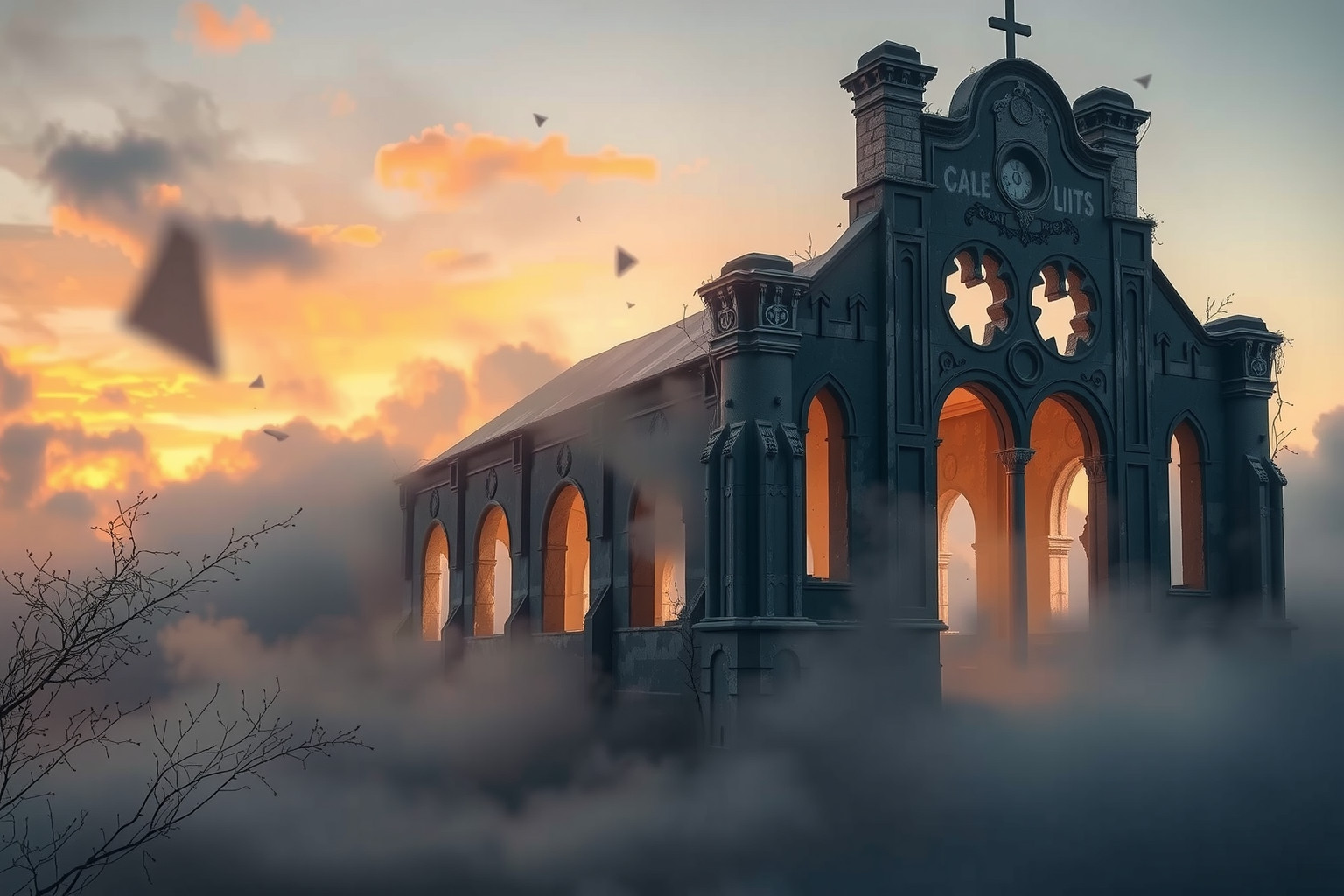 Sognare una cappella in rovina simboleggia fede vacillante e cambiamenti.