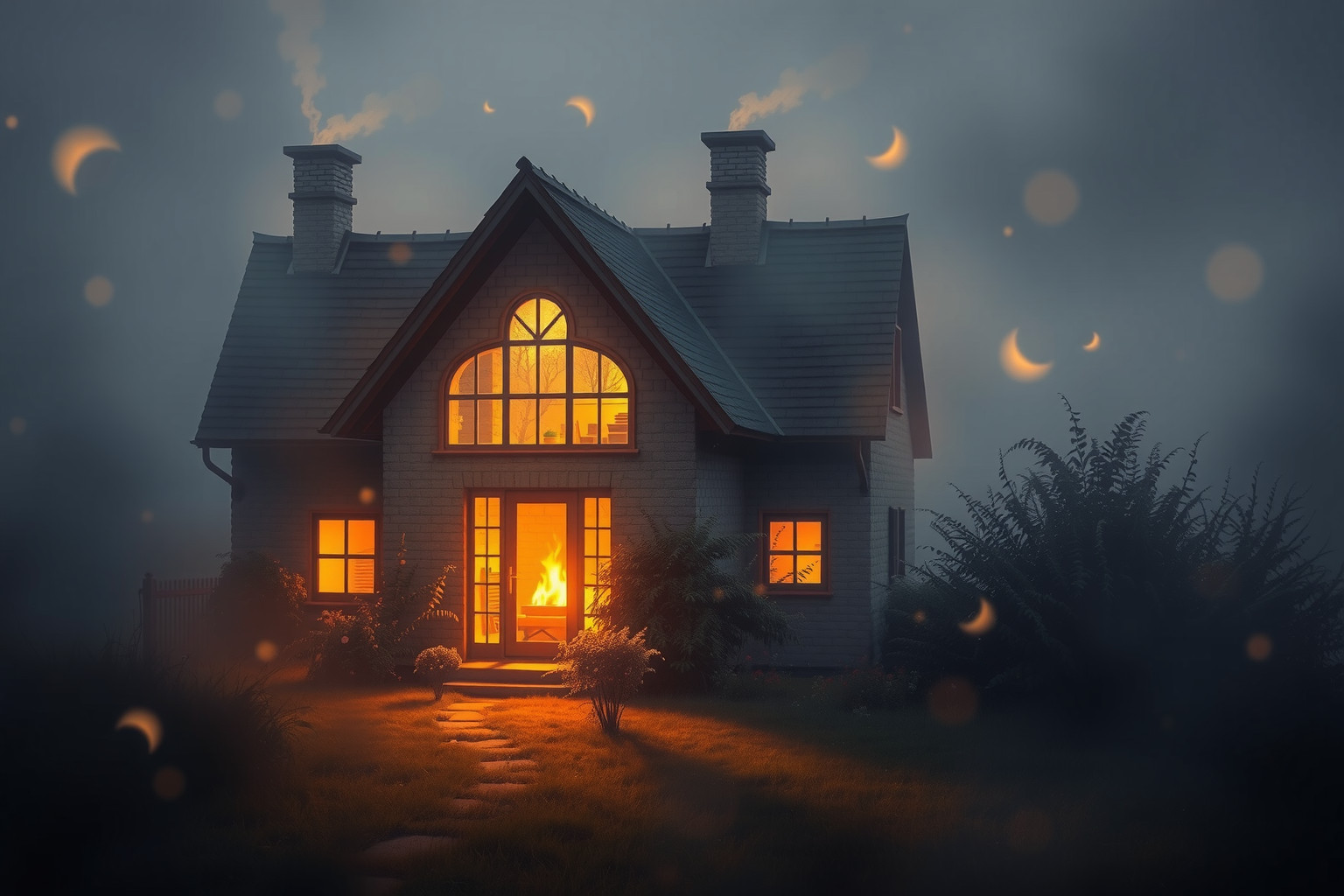 Sognare un camino acceso simboleggia calore emotivo e sicurezza.