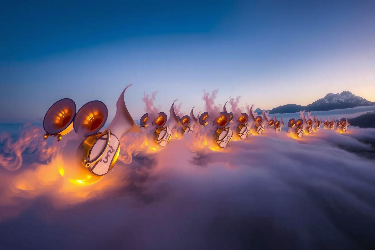 Sognare fanfare avvicinarsi simboleggia nuovi inizi e celebrazioni imminenti.