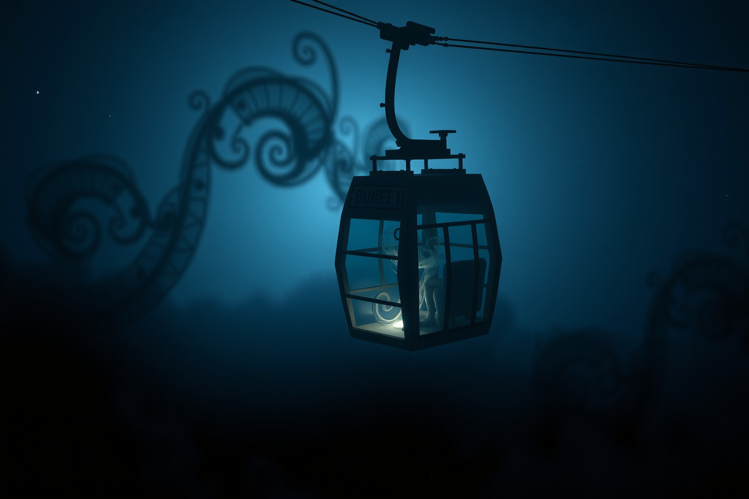 Sognare funivia notturna riflette insicurezza e paura dell’ignoto.