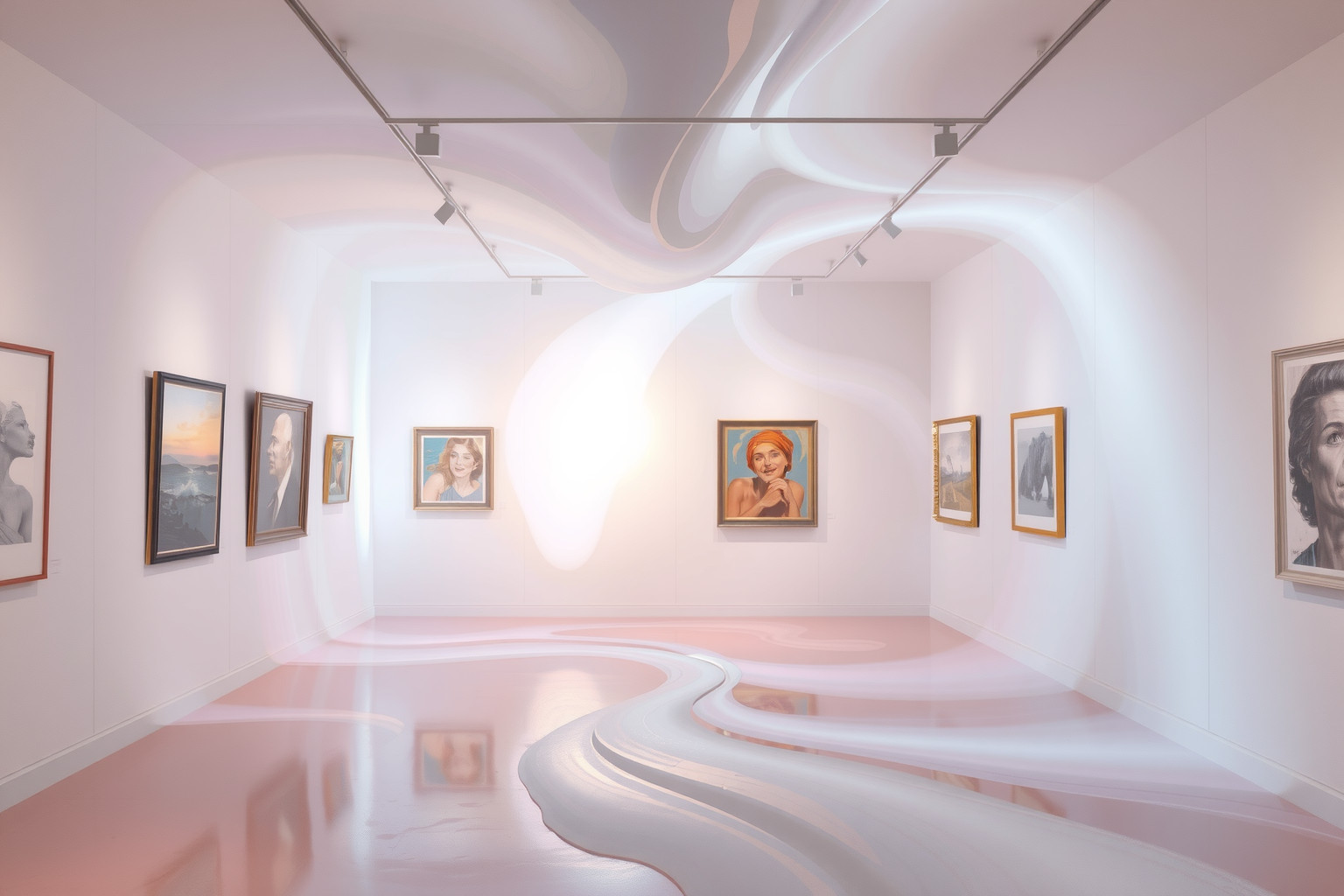 Sognare gallerie d’arte che mutano riflette cambiamenti interiori profondi.