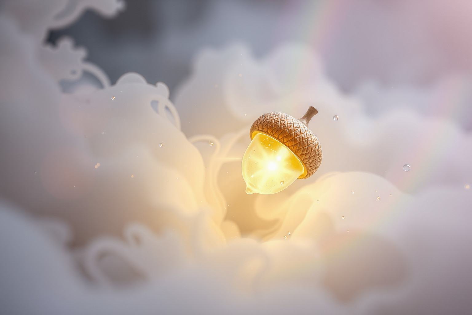 Sognare una ghianda dorata simboleggia ricchezza e prosperità nascosta.