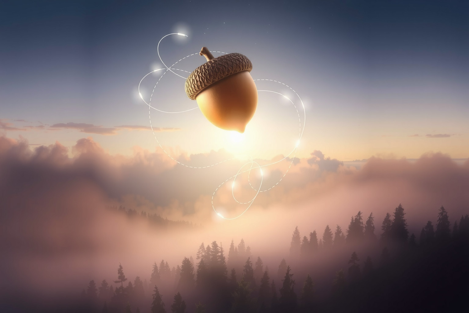 Sognare una ghianda gigante simboleggia grandi sogni e potenzialità.