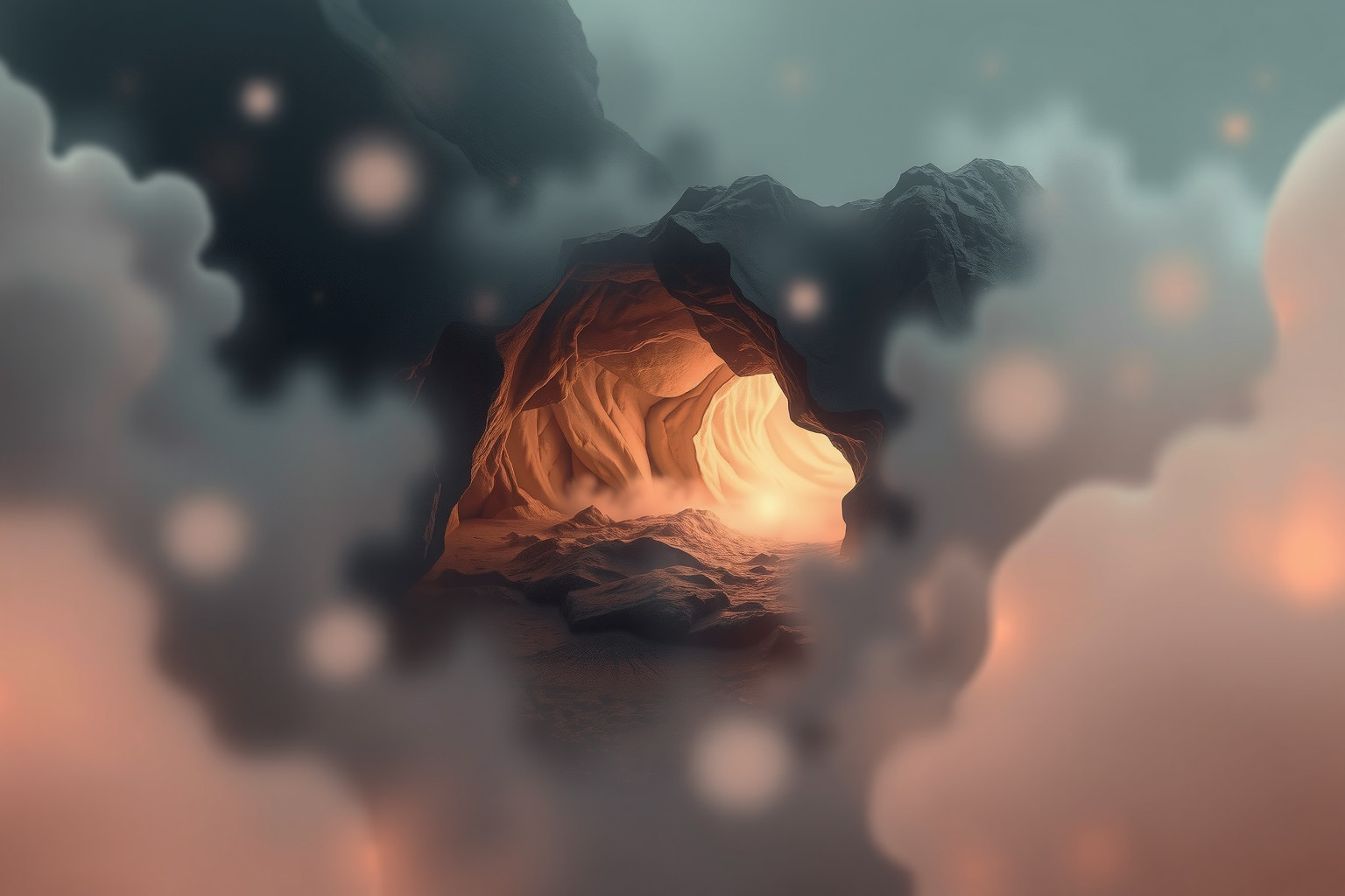 Sognare grotta piccola simboleggia introspezione e segreti nascosti.